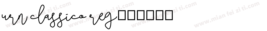 urn classico reg字体转换